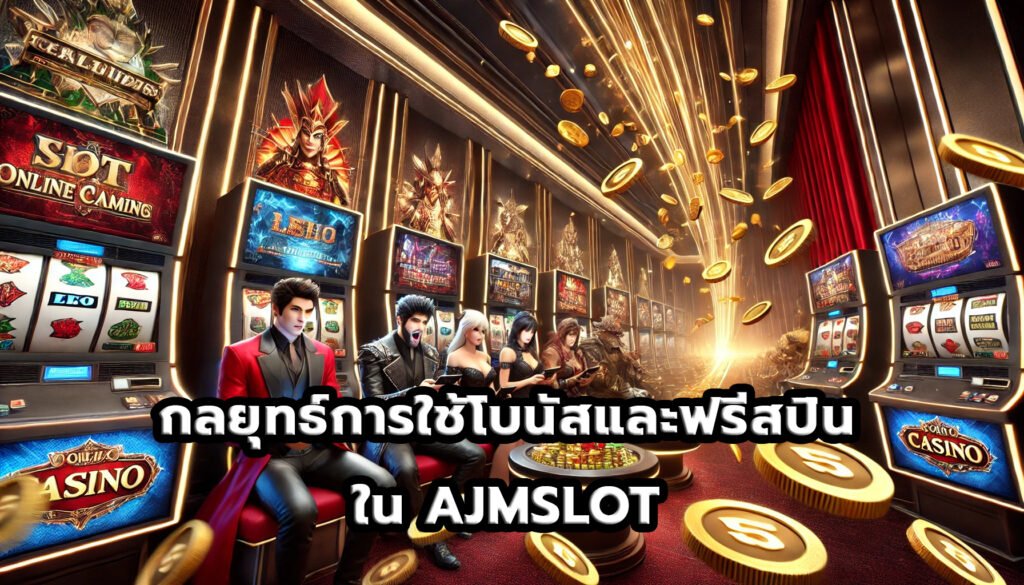 กลยุทธ์การใช้โบนัสและฟรีสปินใน AJMSLOT-10