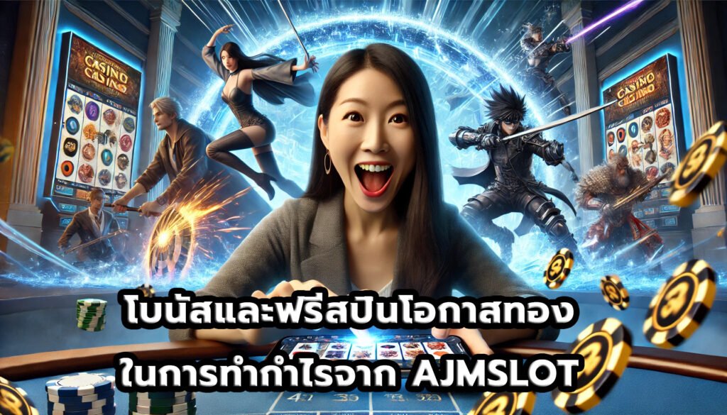 โบนัสและฟรีสปินโอกาสทองในการทำกำไรจาก AJMSLOT-7